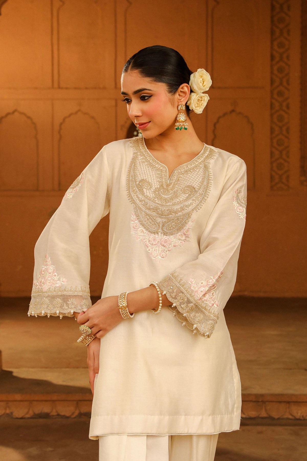 Ashira - Daisy Ivory Kurta with Salwar (Lxrts)