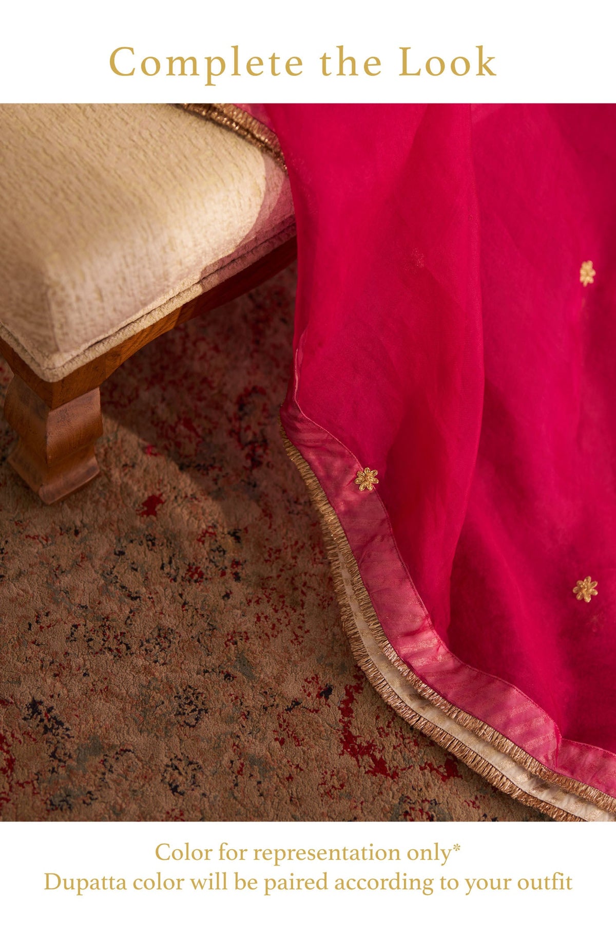 JERIAH - Rani Hotpink SHORT CHAUGA WITH SALWAR