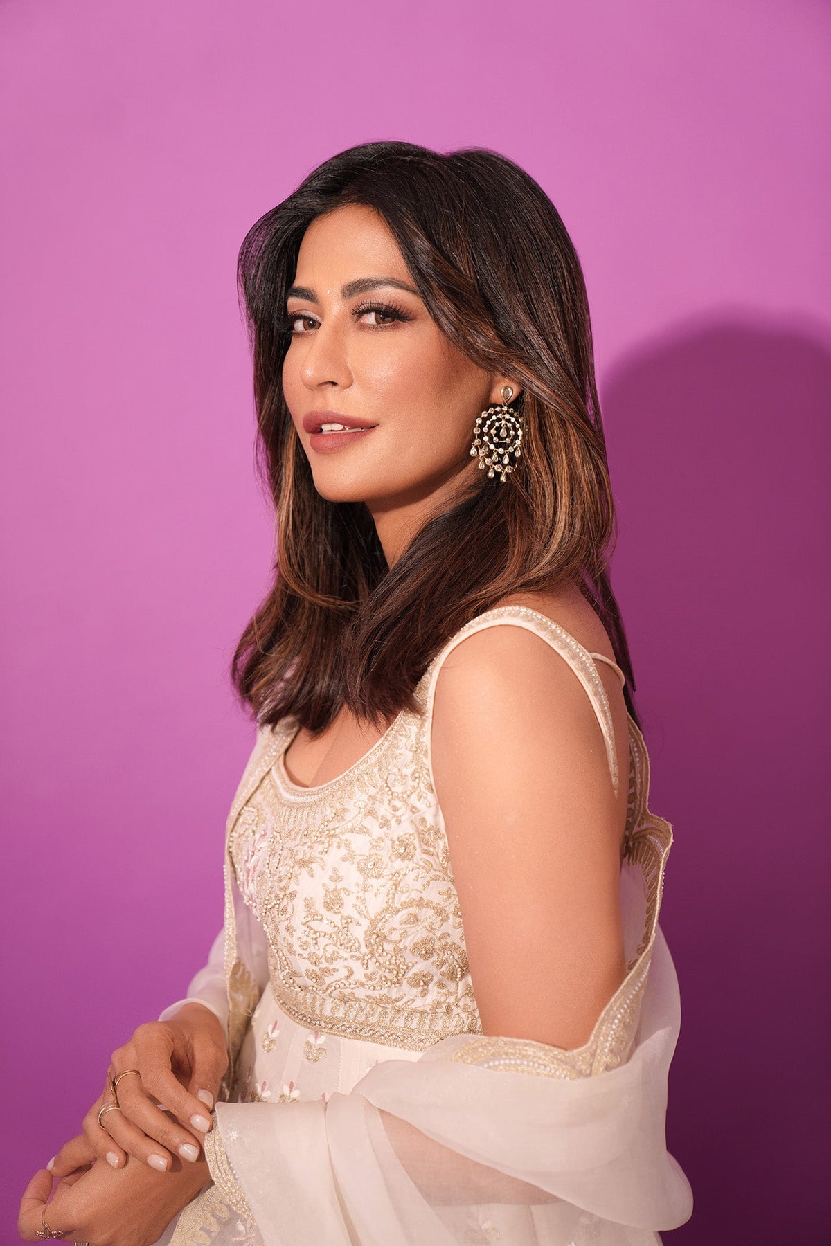 Chitrangda Singh In Wafiya - Daisy Ivory Ankle Length Anarkali with Chooridaar and Dupatta