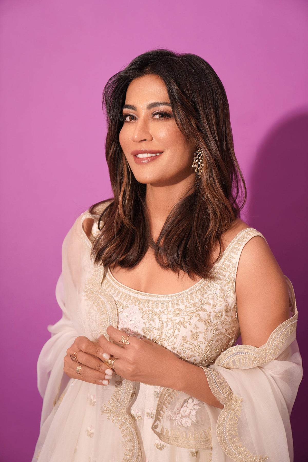 Chitrangda Singh In Wafiya - Daisy Ivory Ankle Length Anarkali with Chooridaar and Dupatta