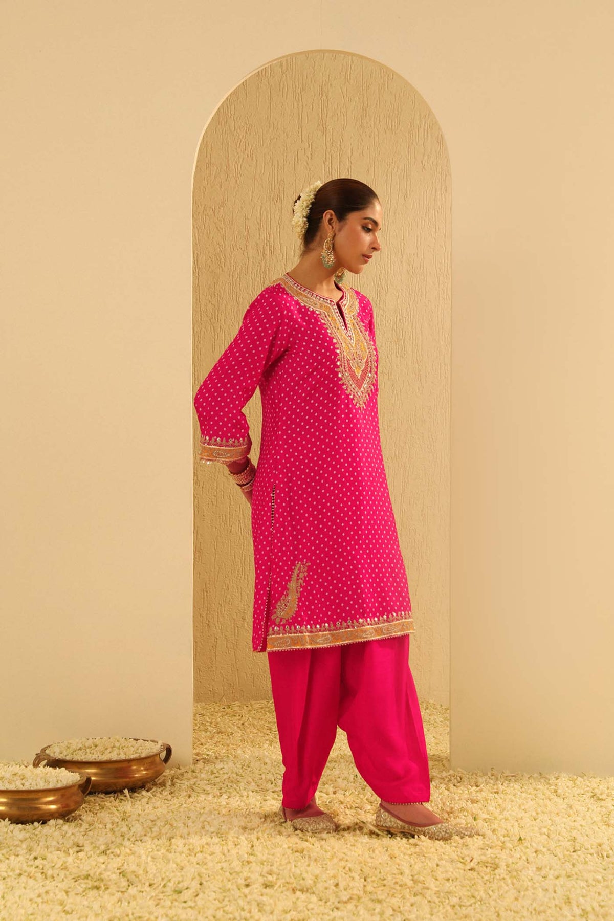 Kaira - Rani Hotpink Kurta with Salwar