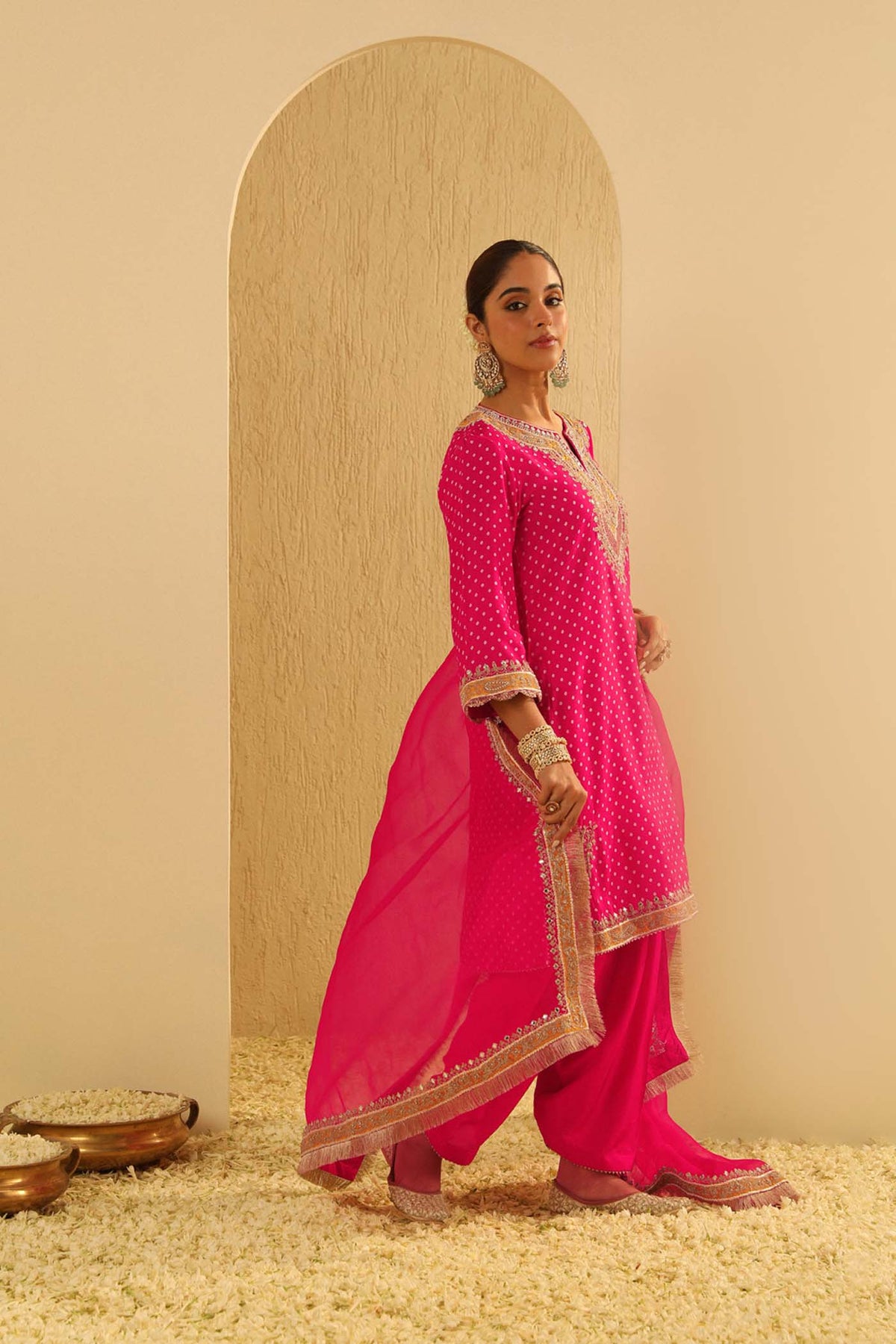 Kaira - Rani Hotpink Kurta with Salwar