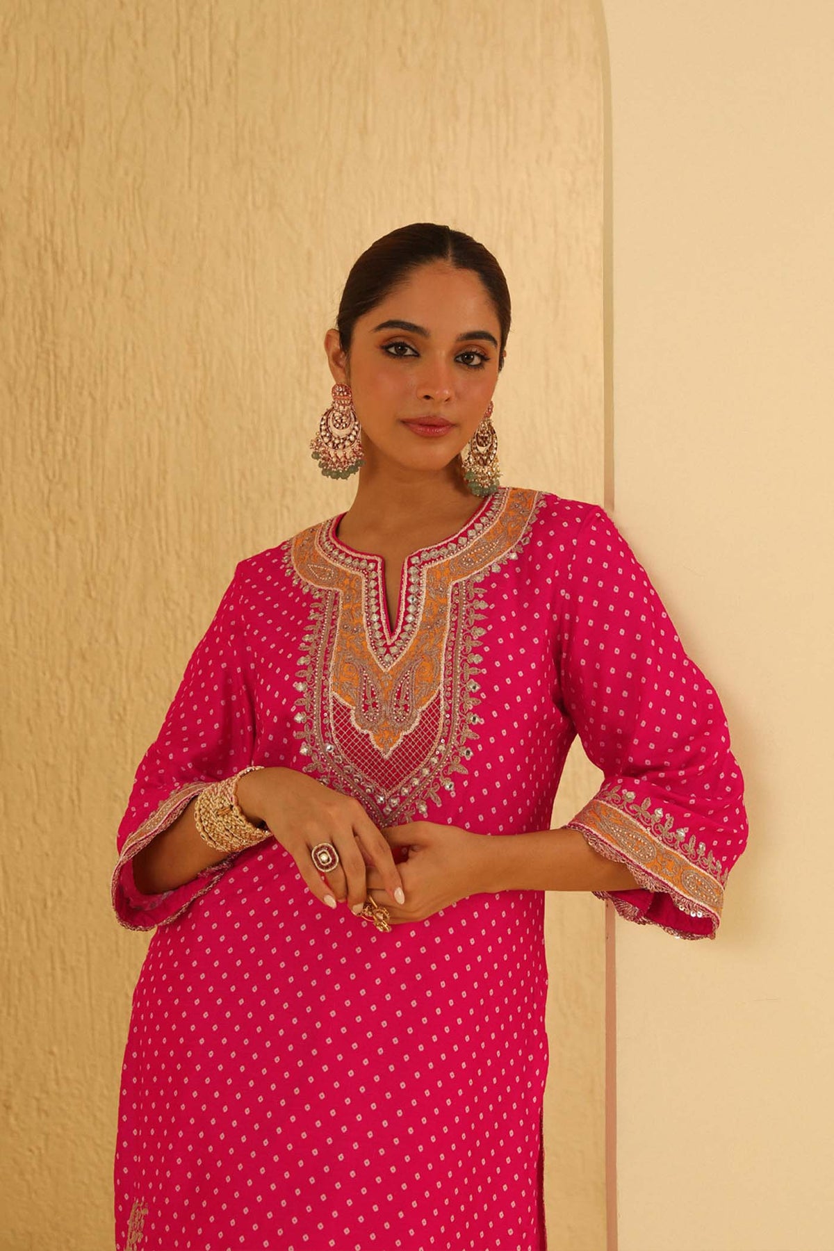 Kaira - Rani Hotpink Kurta with Salwar