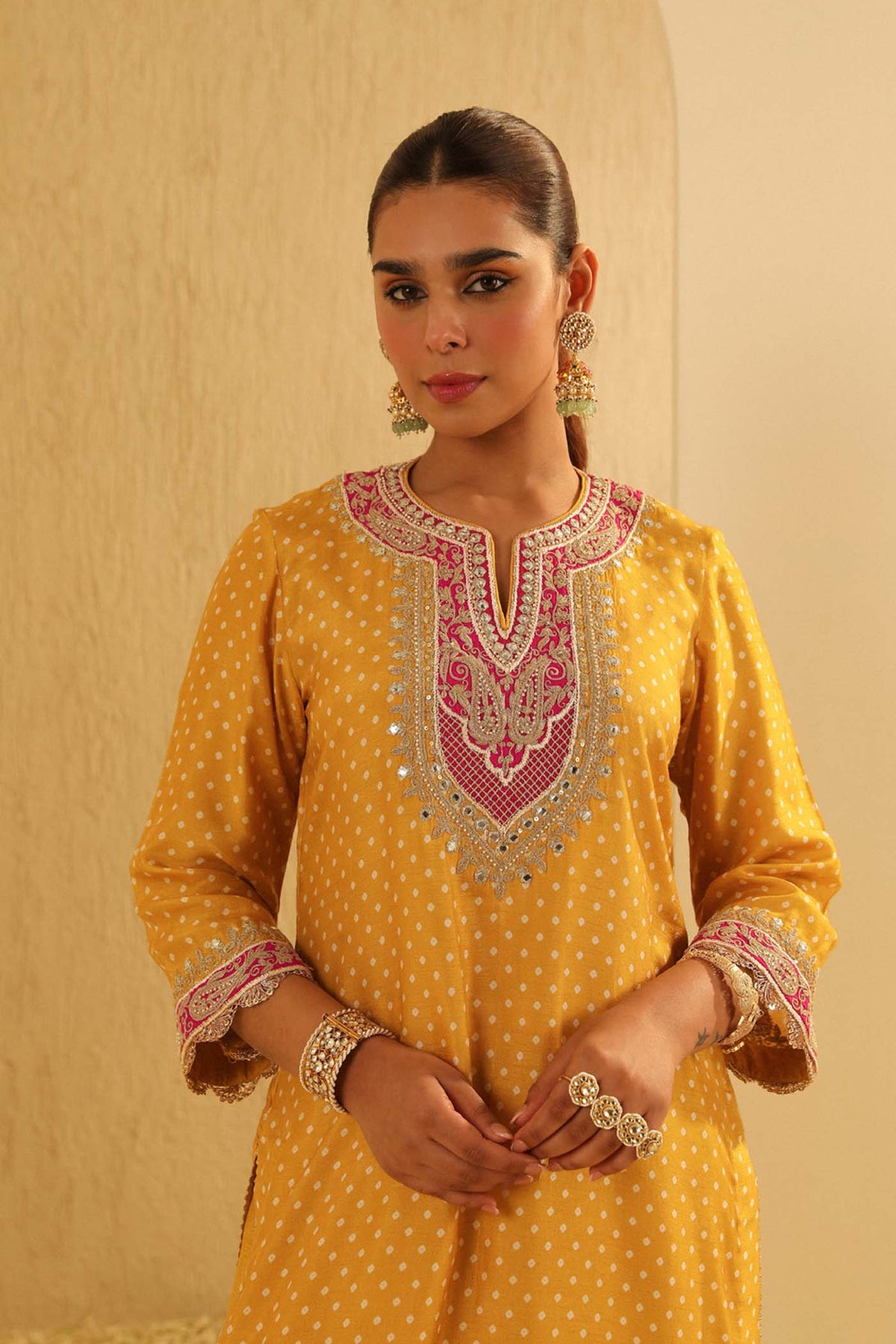 Kaira - Heirloom Mustard Kurta with Salwar
