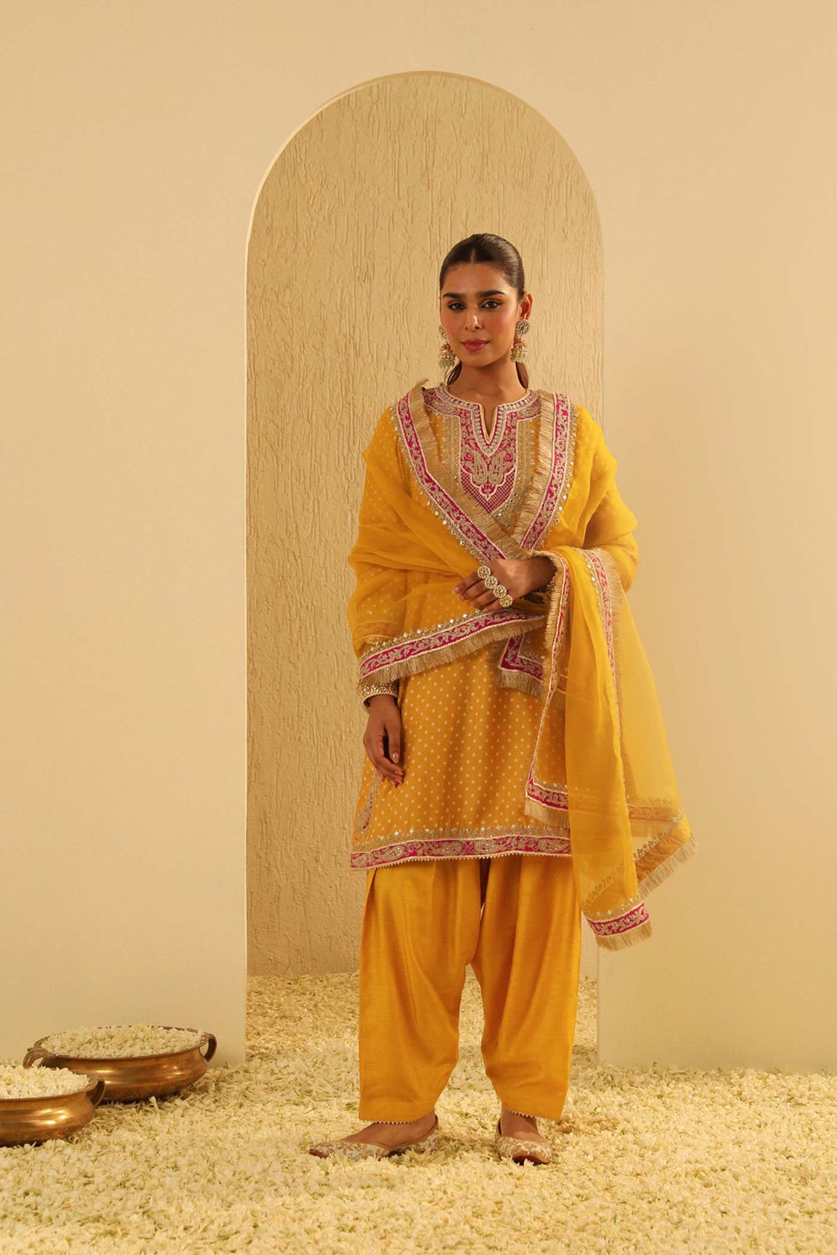 Kaira - Heirloom Mustard Kurta with Salwar