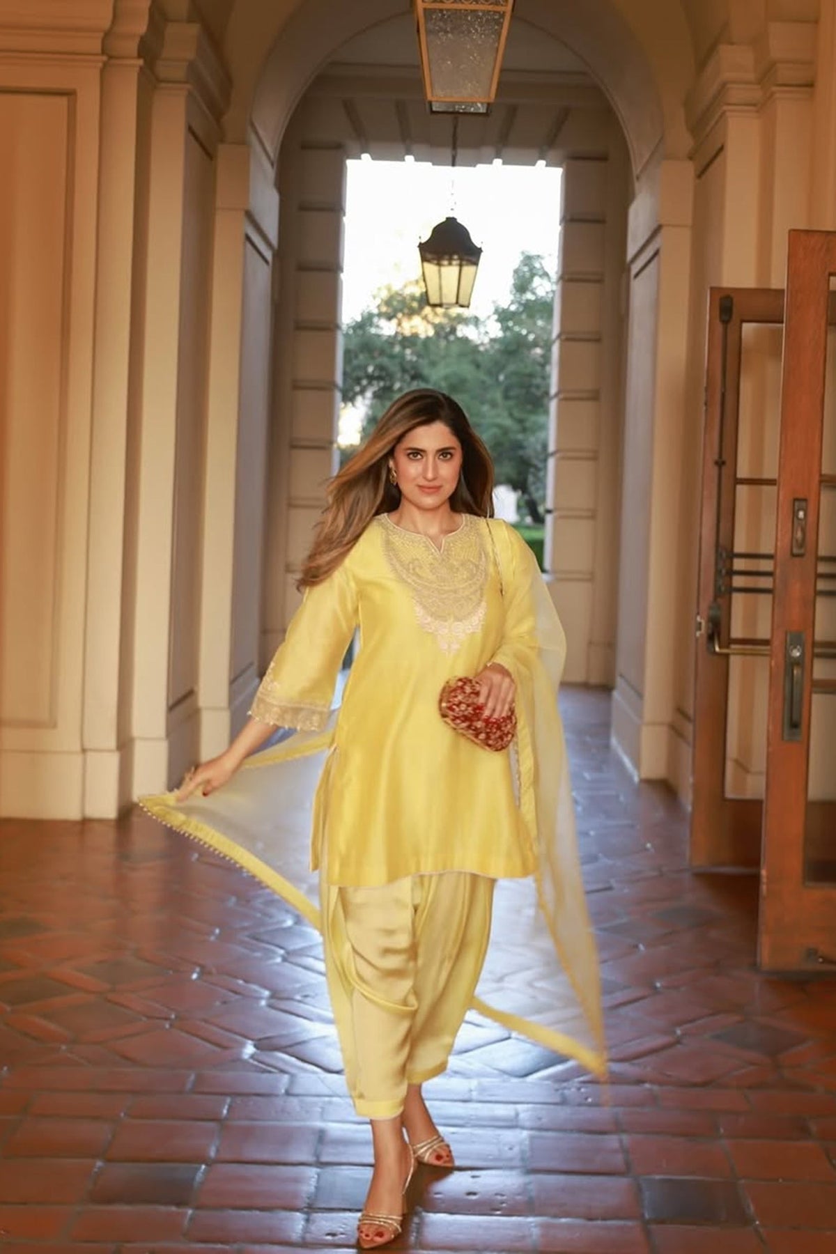 Shivani Raina In Ashira- Lemon Yellow Kurta with Salwar
