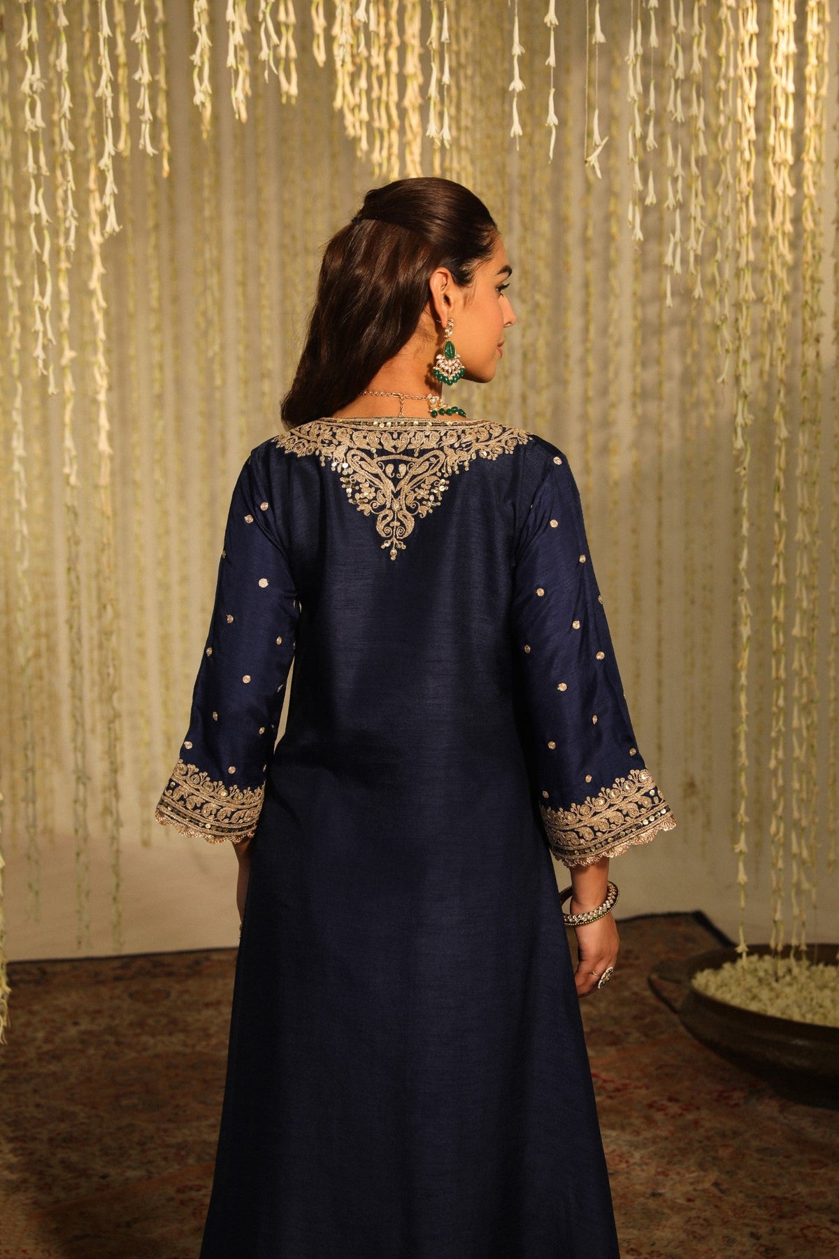 Maggi In MYSHA - DEEP BLUE LONG CHOGA WITH SALWAR