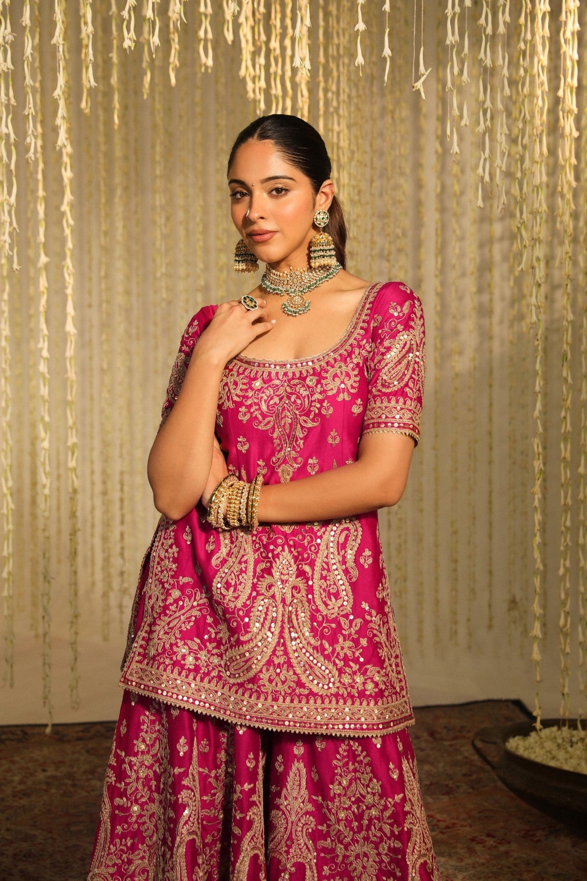MAZNEEN - Rani Hotpink Sharara