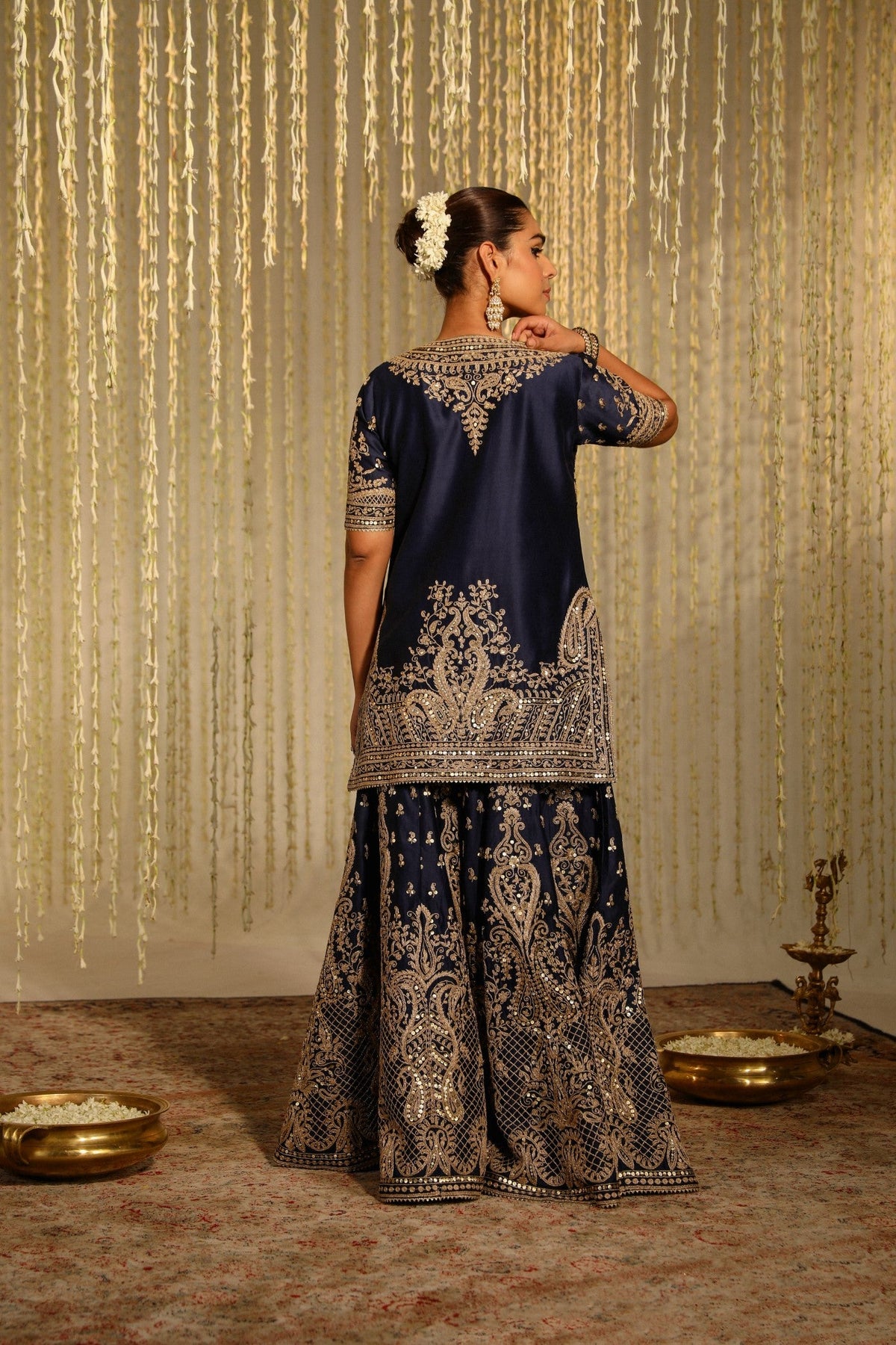 Upasana Ghai in AAFIYA - DEEP BLUE SHARARA
