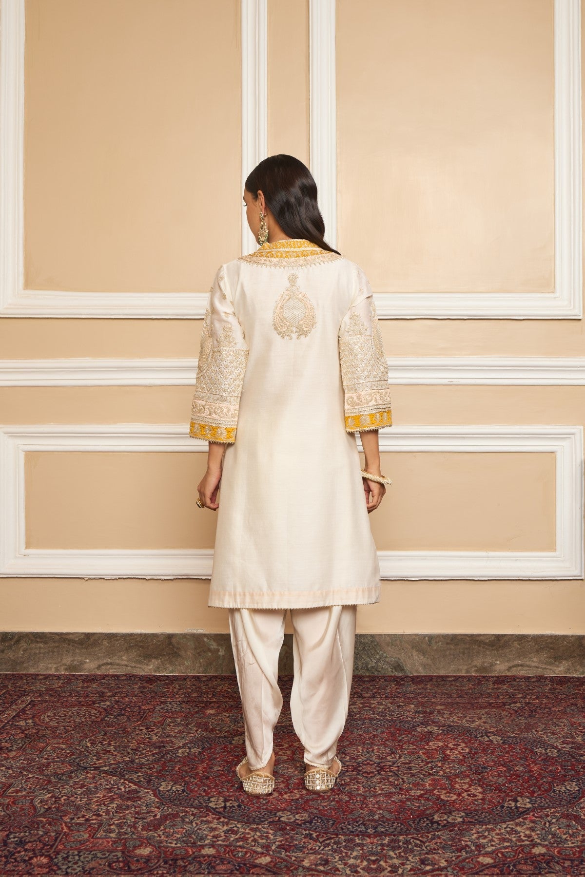 Shilpa Shetty in Myreen - Daisy Ivory Kurta With Dhoti