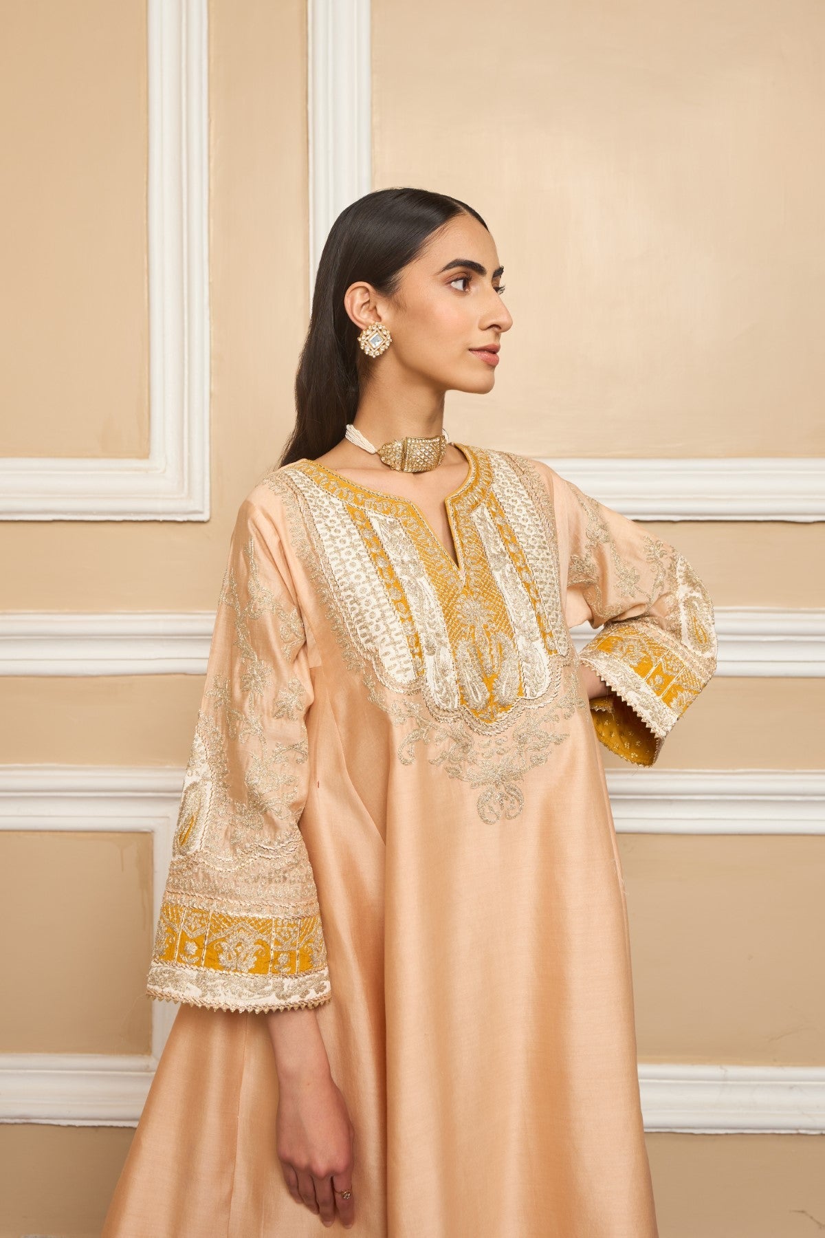 Gouri Grover In MOHSINA - ROSE PINK SHORT KALIDAAR CHOGA WITH SALWAR