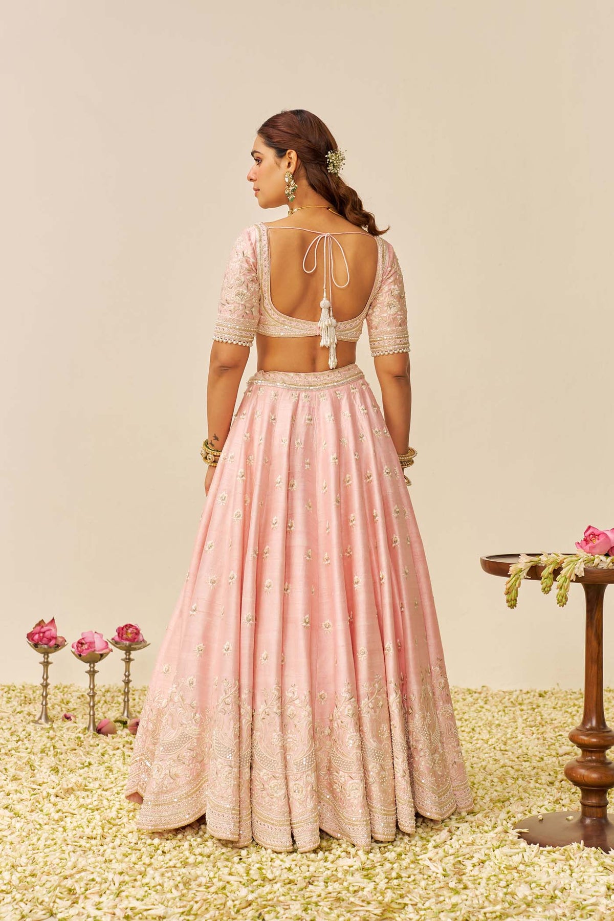 FIDA - Blush Pink LEHENGA WITH BLOUSE AND DUPATTA