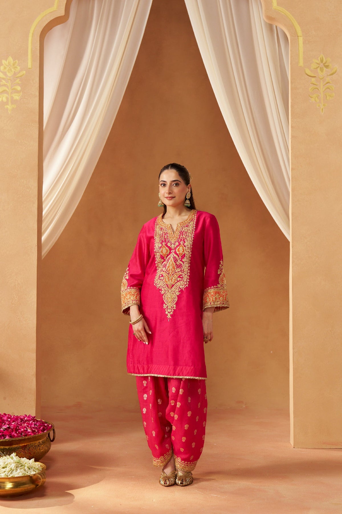 Adeela Hotpink Kurta with Salwar (LXRTS)