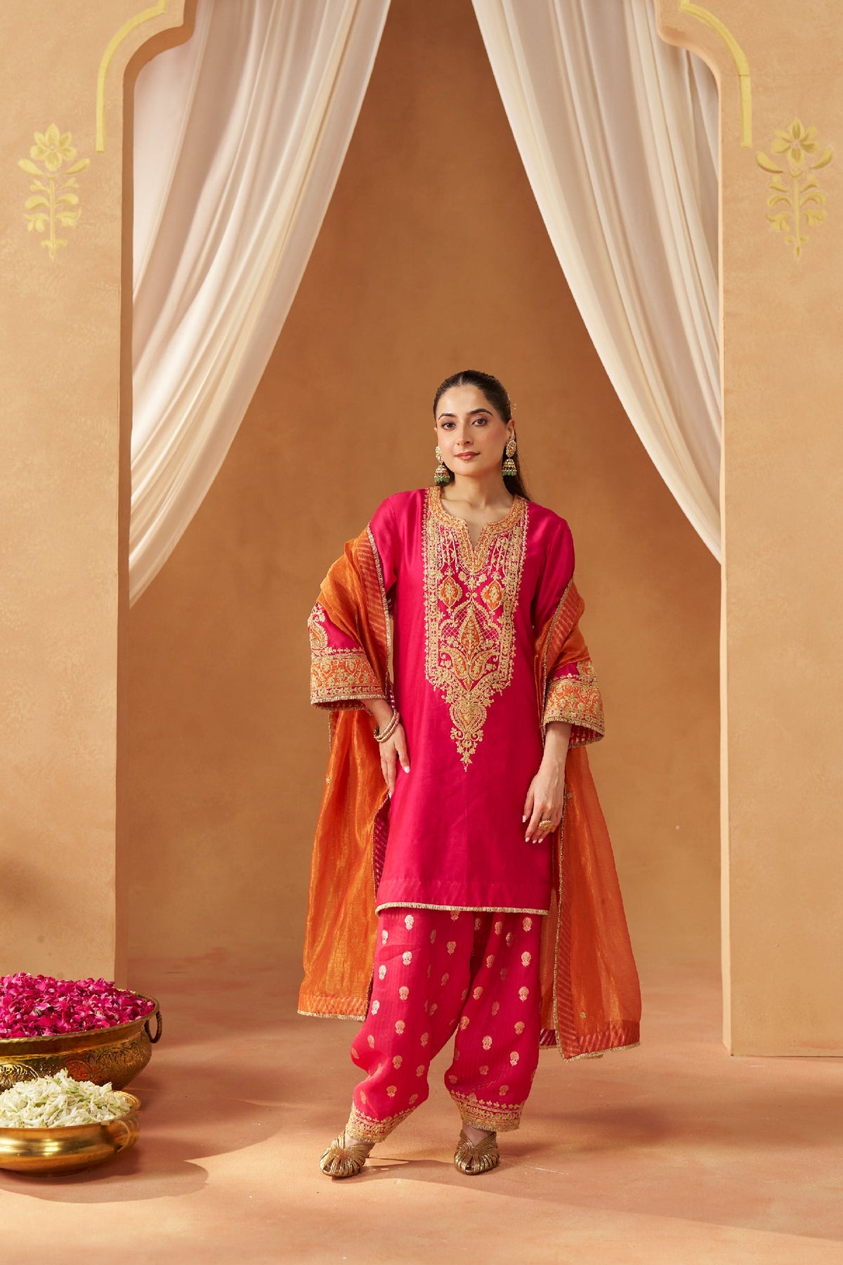 Adeela Hotpink Kurta with Salwar (LXRTS)