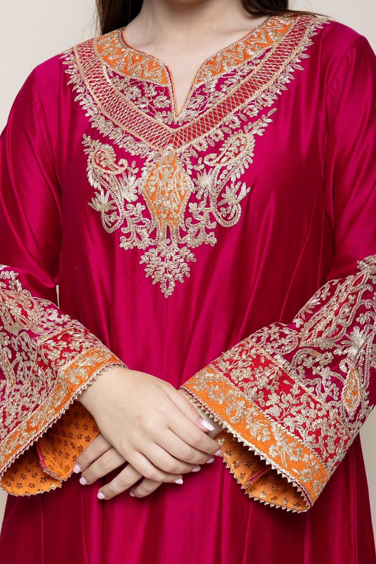 Mehrish - Rani Hotpink Abaya