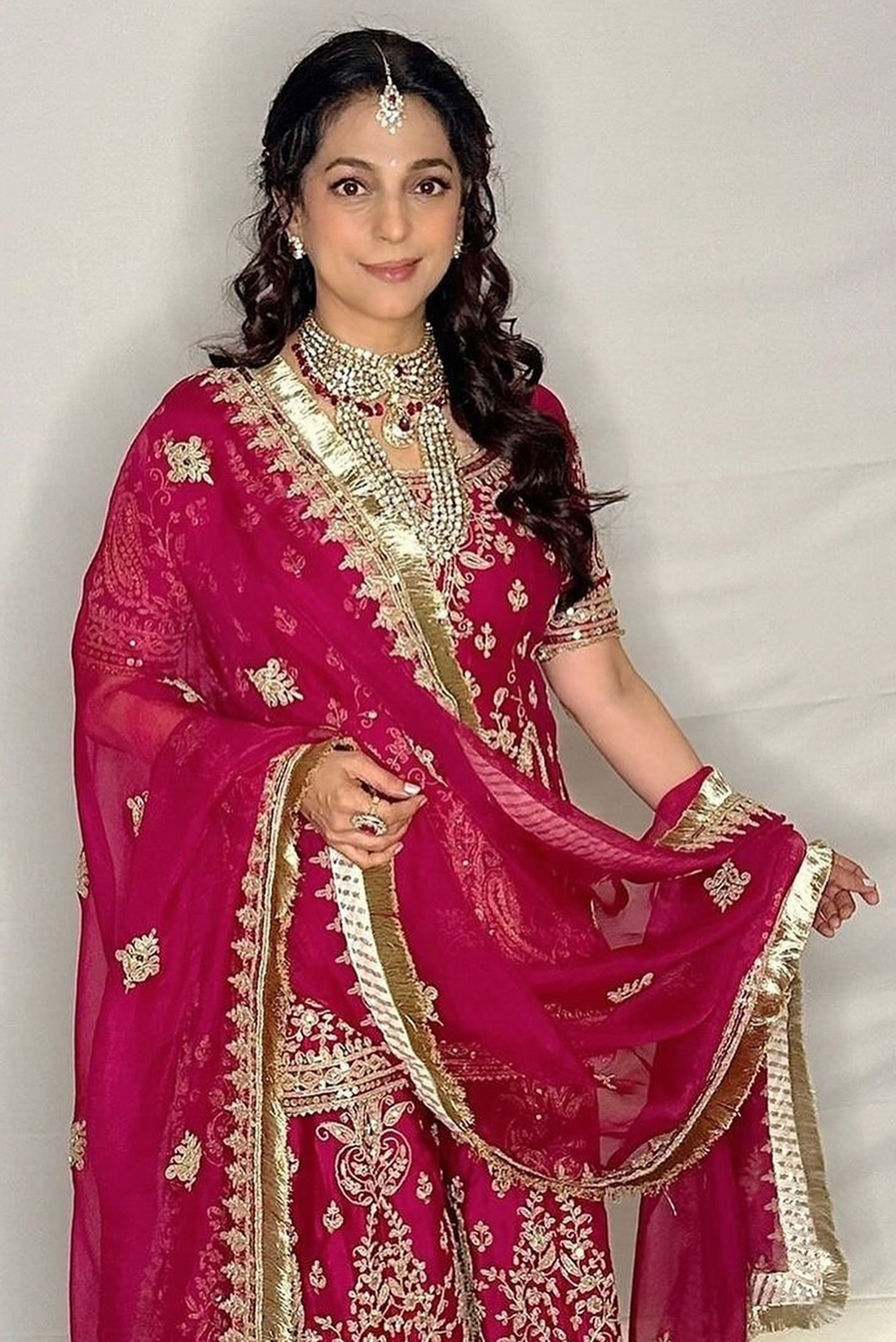 MAZNEEN - Rani Hotpink Sharara