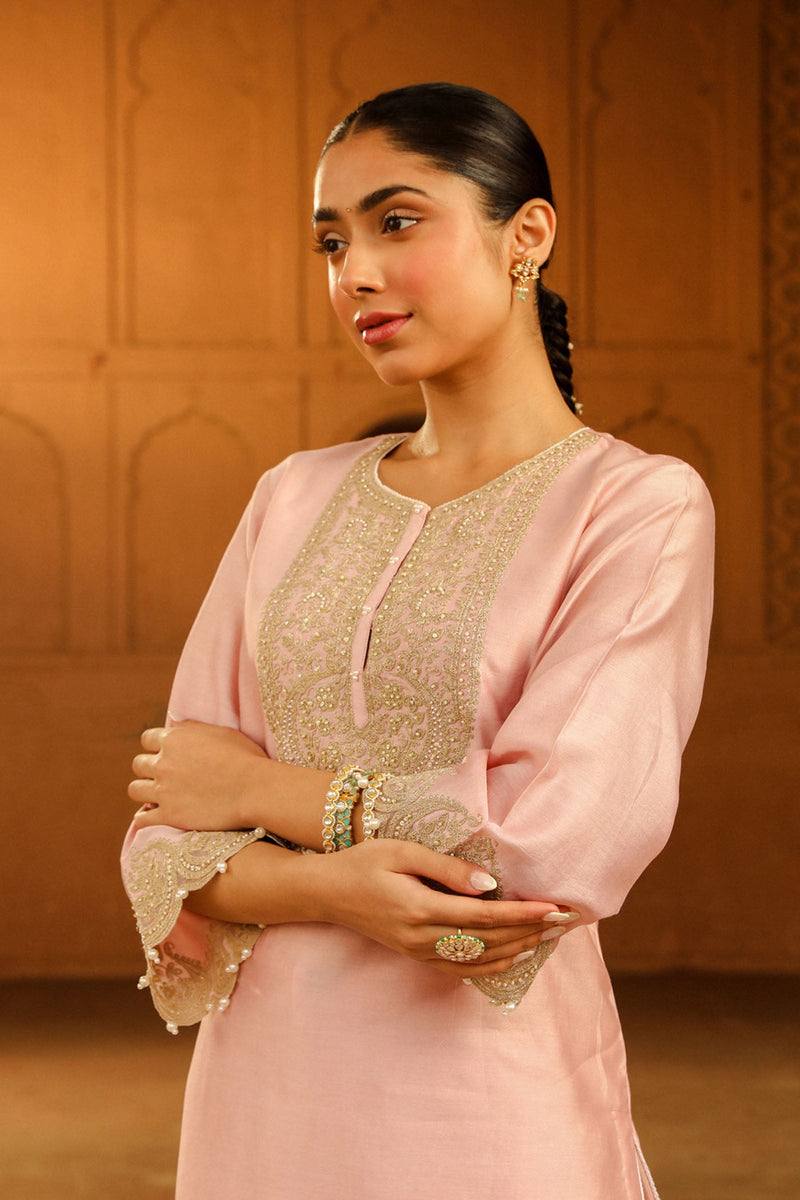 Arisa - Blush Pink Kurta with Salwar
