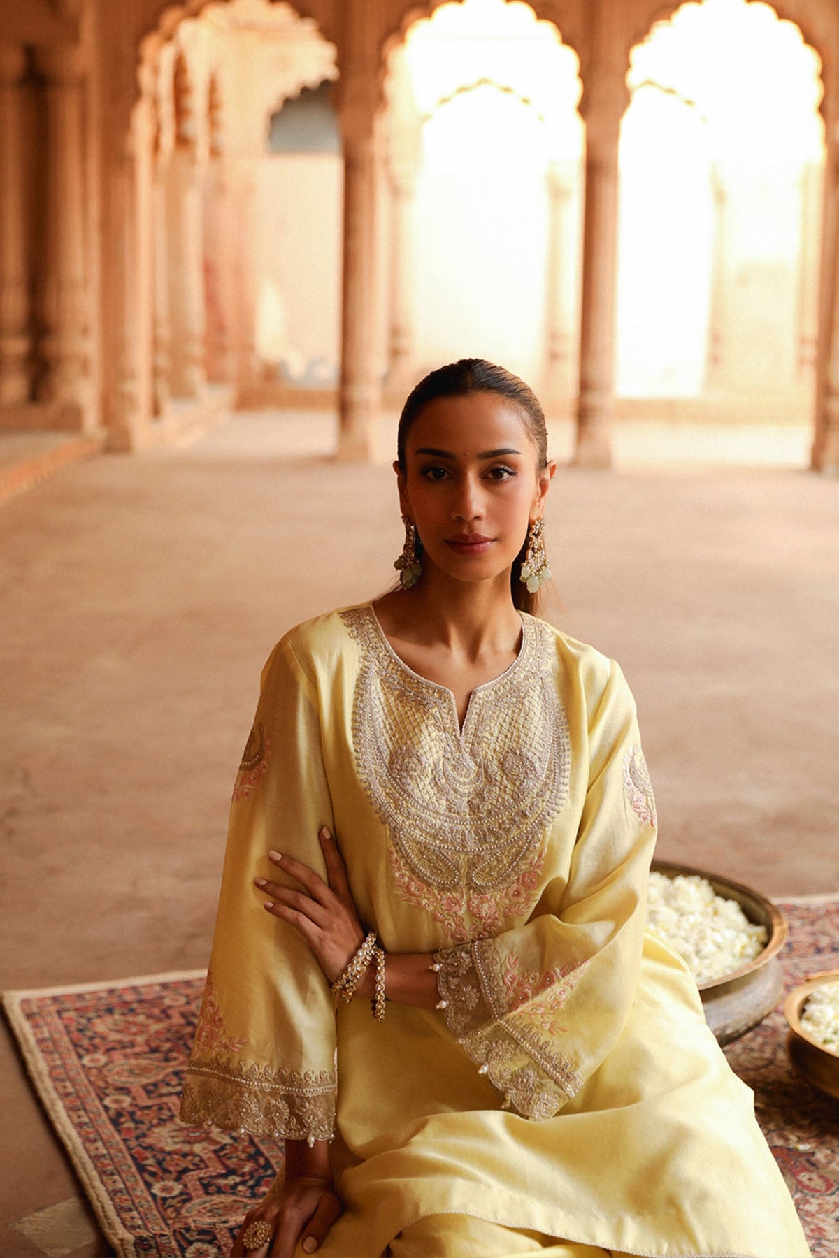 Shivani Raina In Ashira- Lemon Yellow Kurta with Salwar