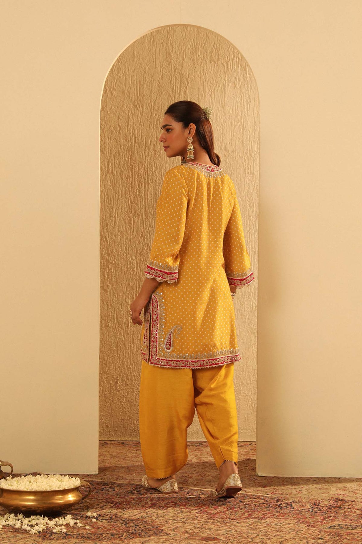 Kiana - Mustard Kurta with Salwar and Dupatta (Lxrts)