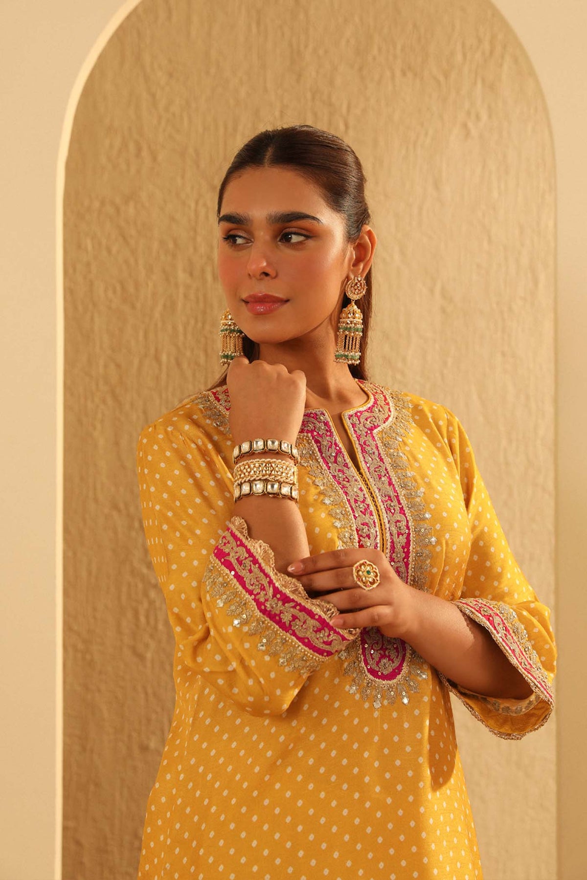 Kiana - Mustard Kurta with Salwar and Dupatta (Lxrts)