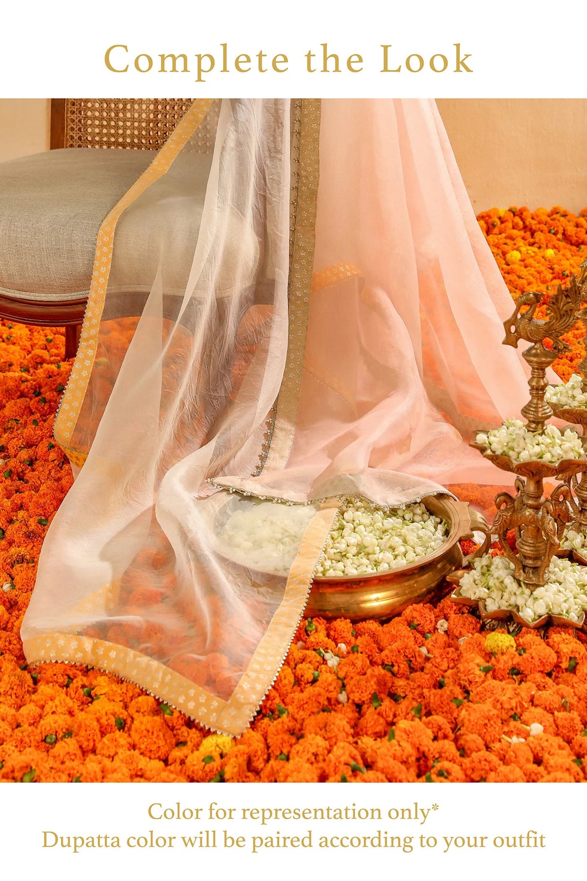Dhriti Mehra IN MOHSINA - Glaze Mustard SHORT KALIDAAR CHOGA WITH SALWAR