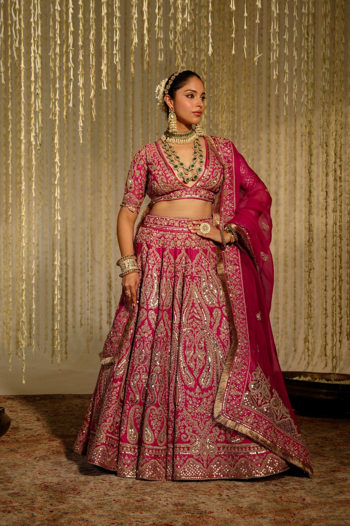 Aashkara Bidani In AMIRAH - Rani Hotpink