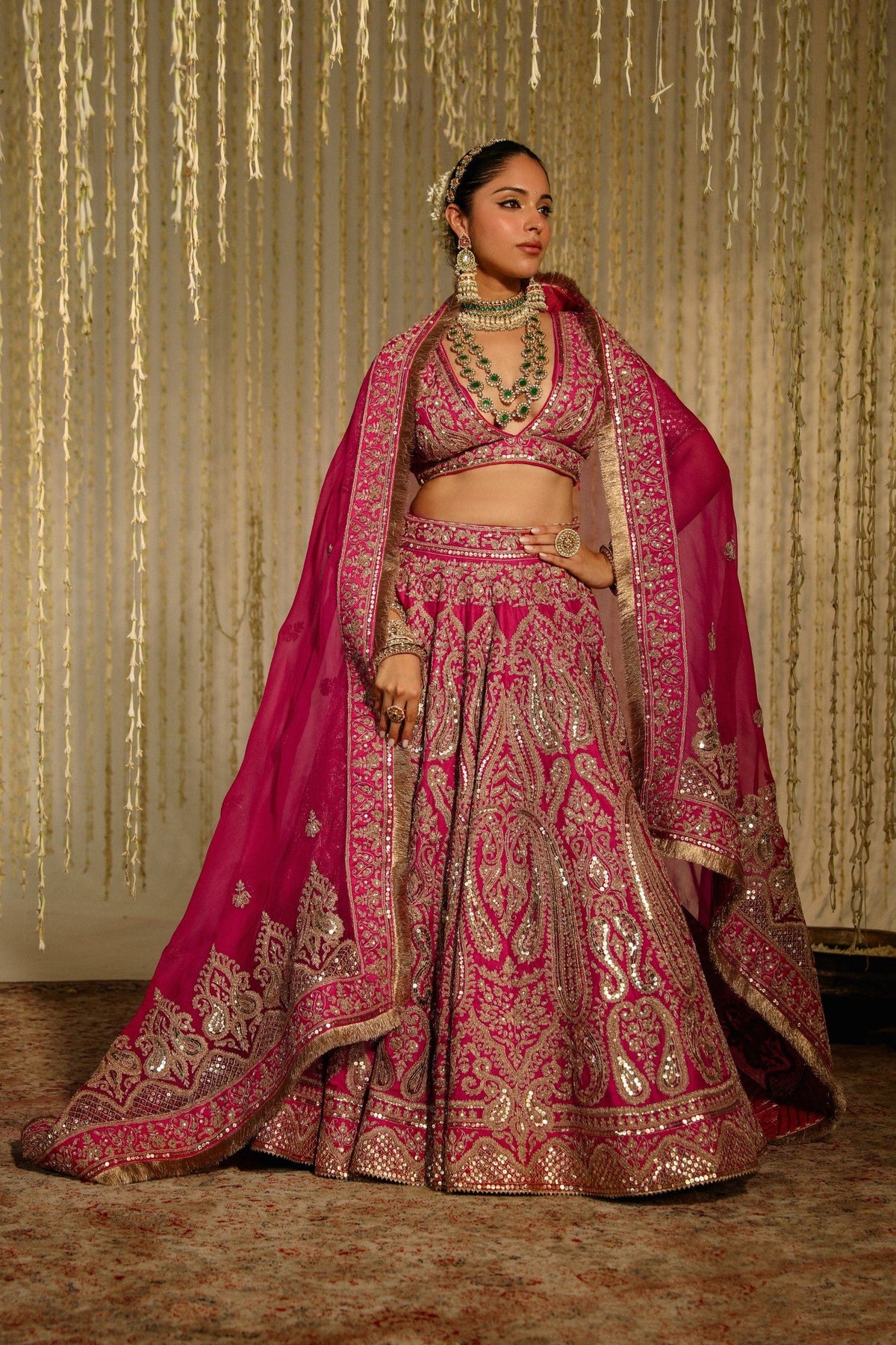Aashkara Bidani In AMIRAH - Rani Hotpink