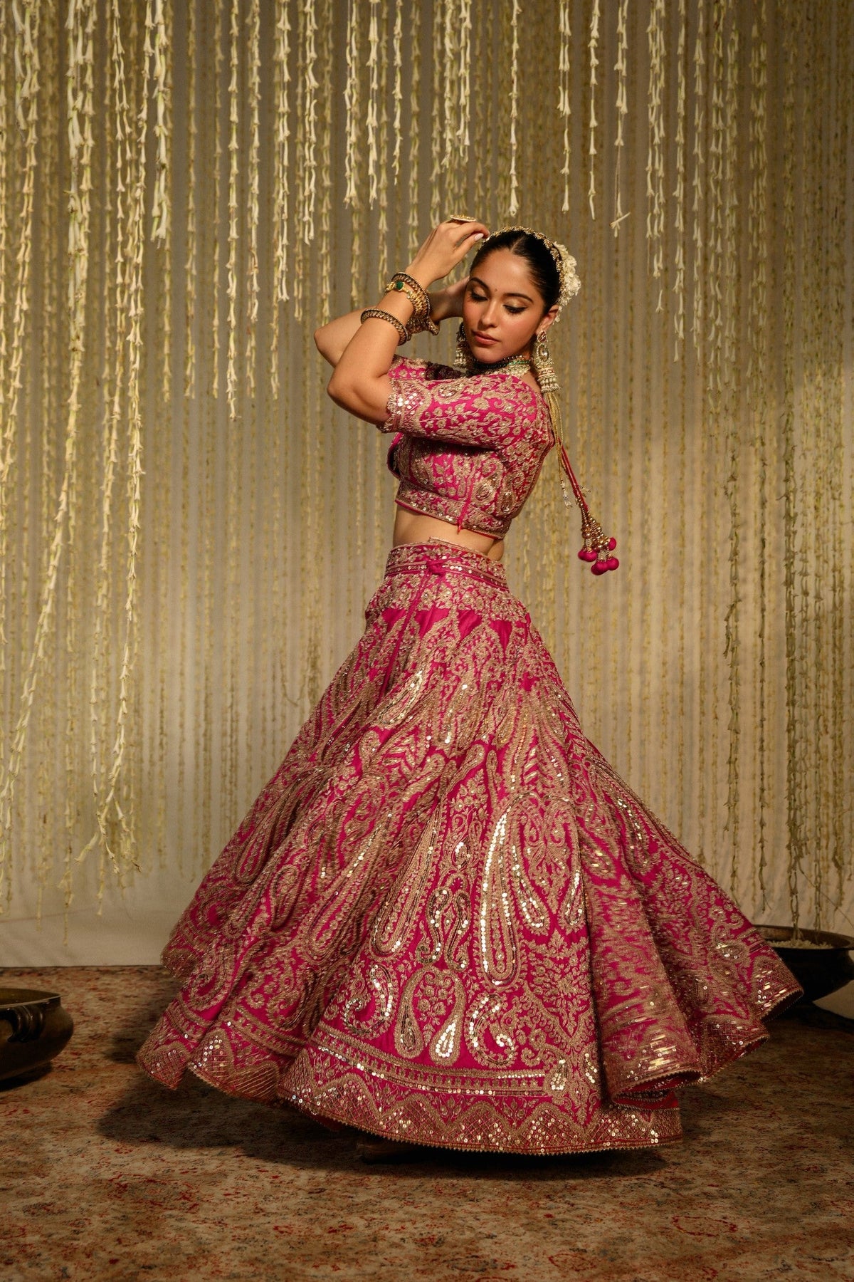 Aashkara Bidani In AMIRAH - Rani Hotpink