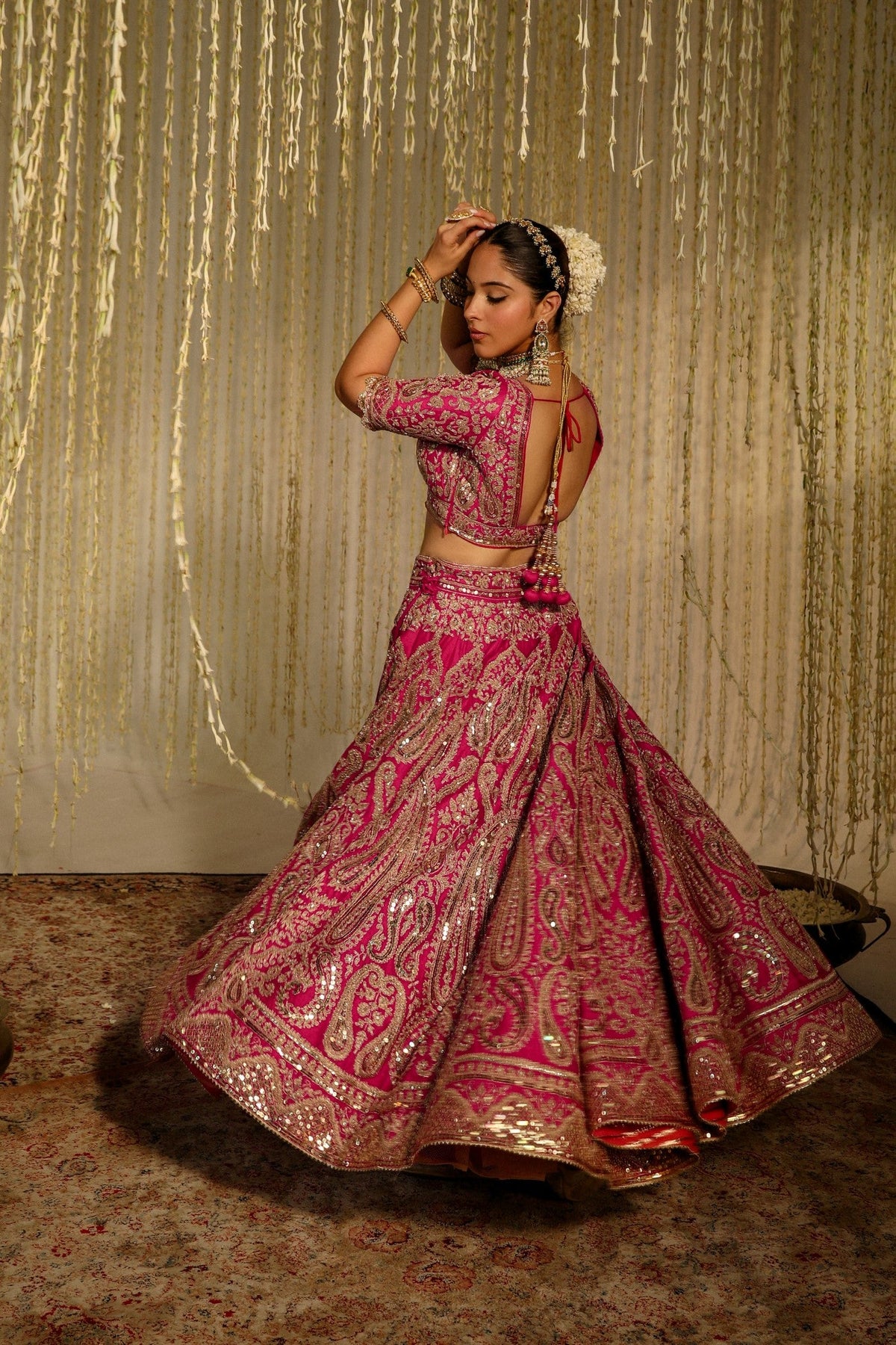Aashkara Bidani In AMIRAH - Rani Hotpink
