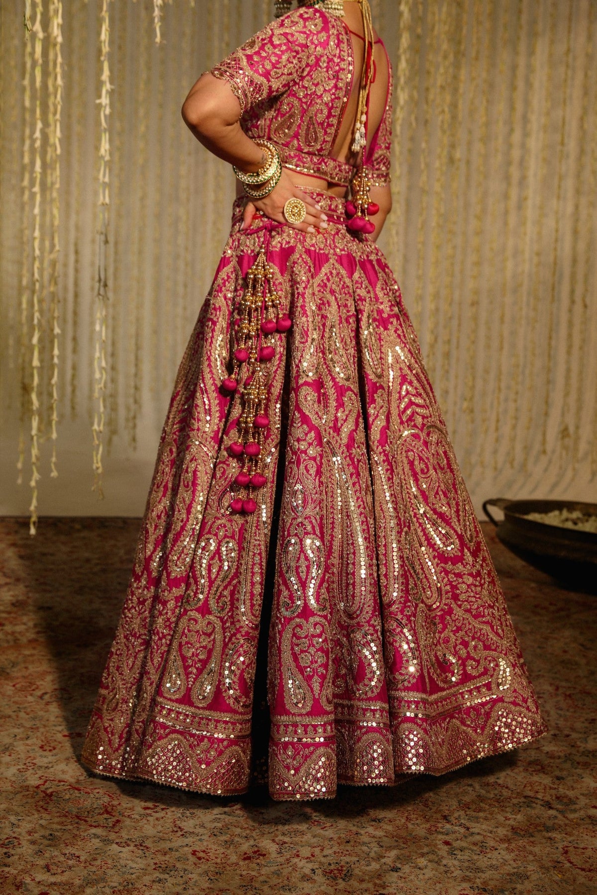 Aashkara Bidani In AMIRAH - Rani Hotpink