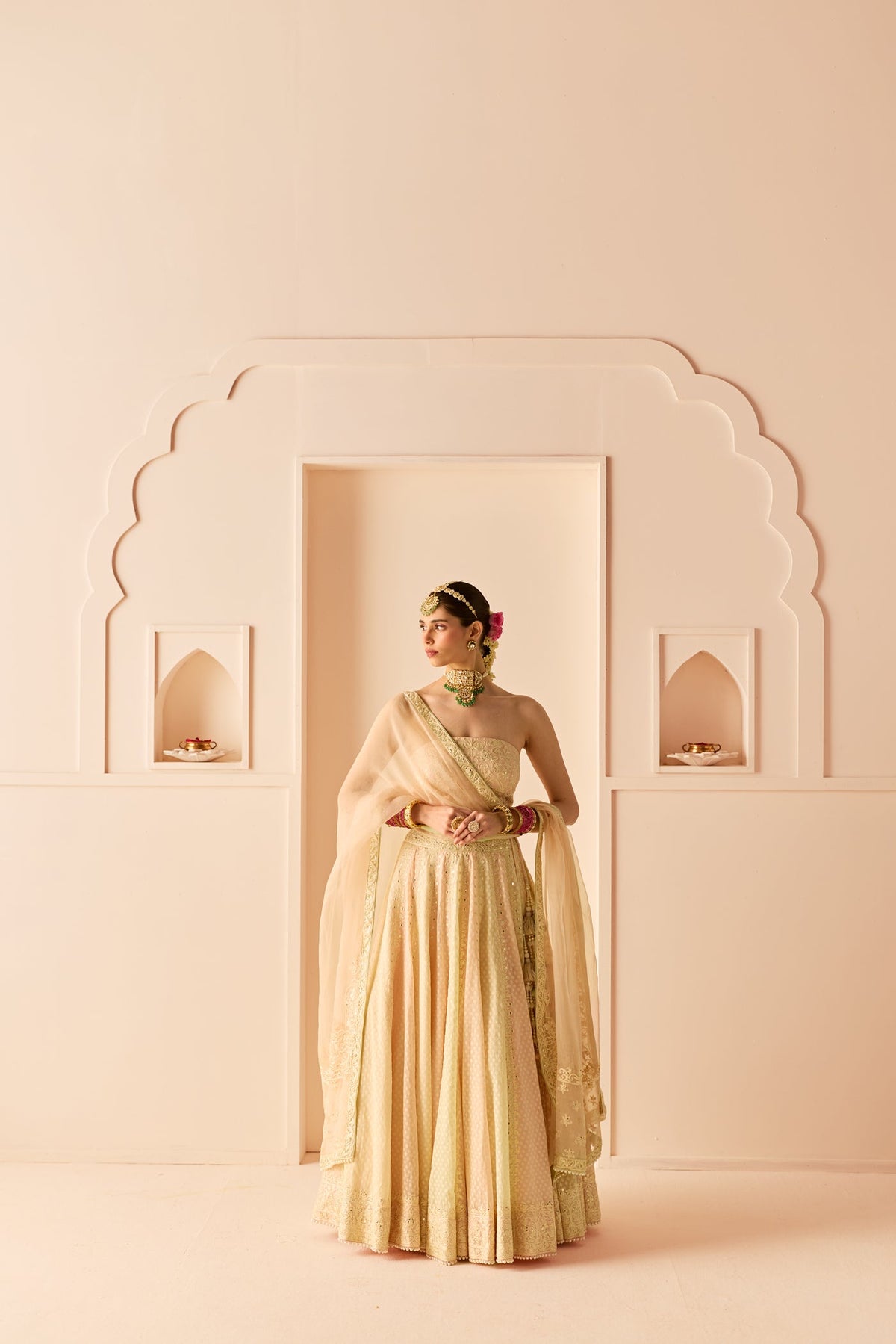 Umaiza - Carnation Pink  Lehenga With Blouse And Dupatta (LXRTS)