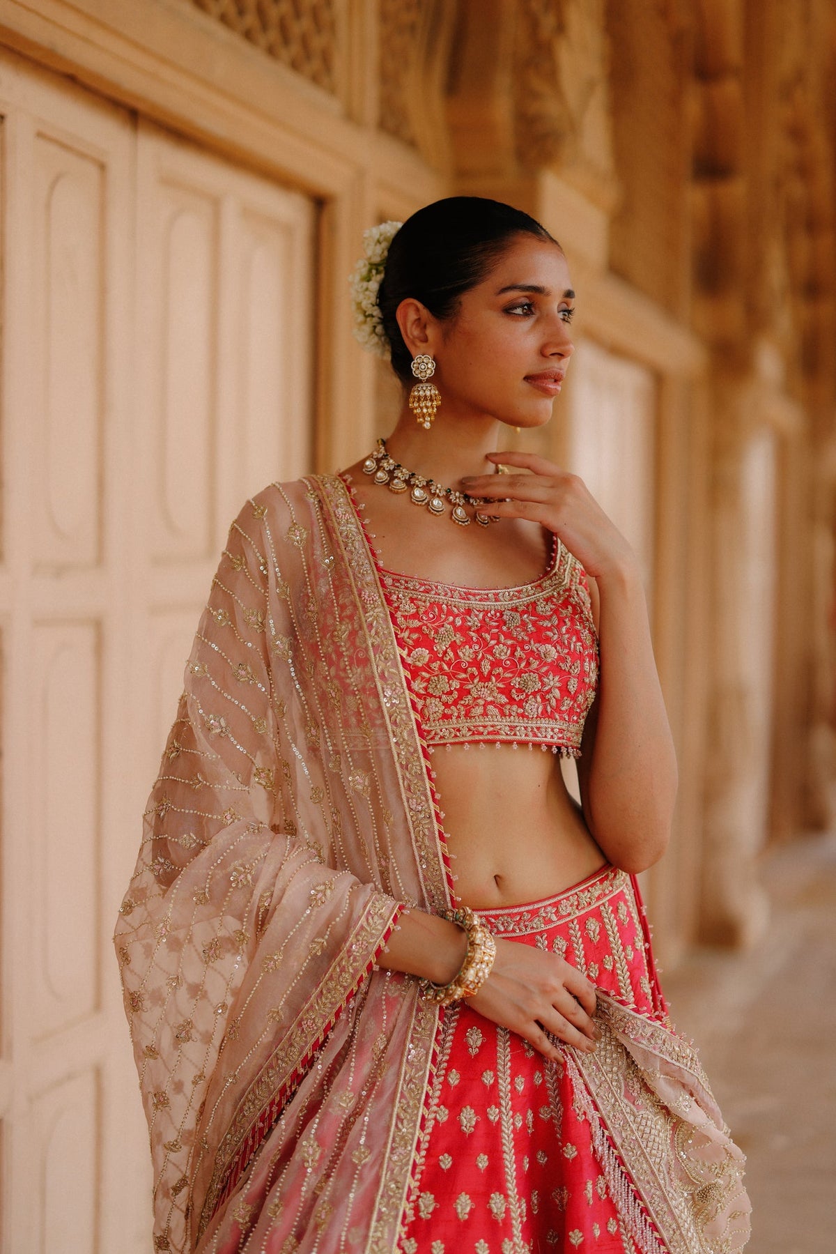 Rakul Preet Singh In Noorbano - Rani Hot Pink Lehenga Set with Blouse & Dupatta