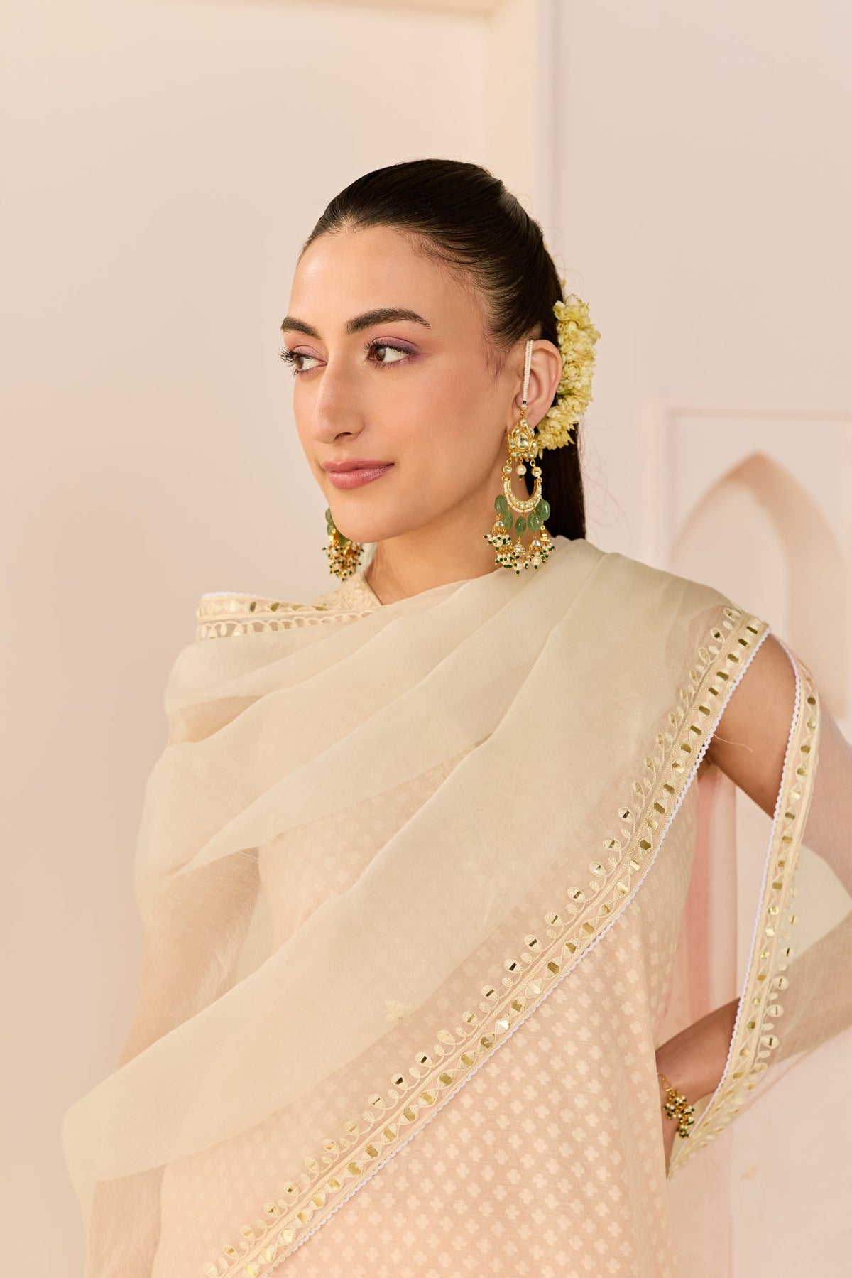 Miral - Carnation Pink Short Kurta With Farsi Salwar