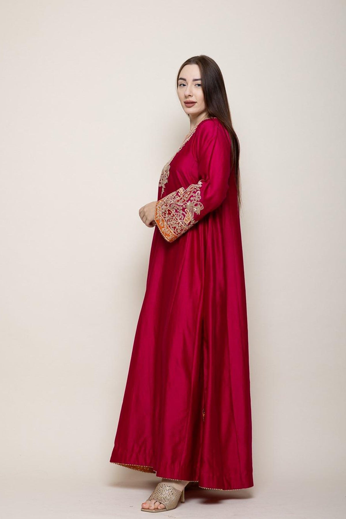 Mehrish - Rani Hotpink Abaya