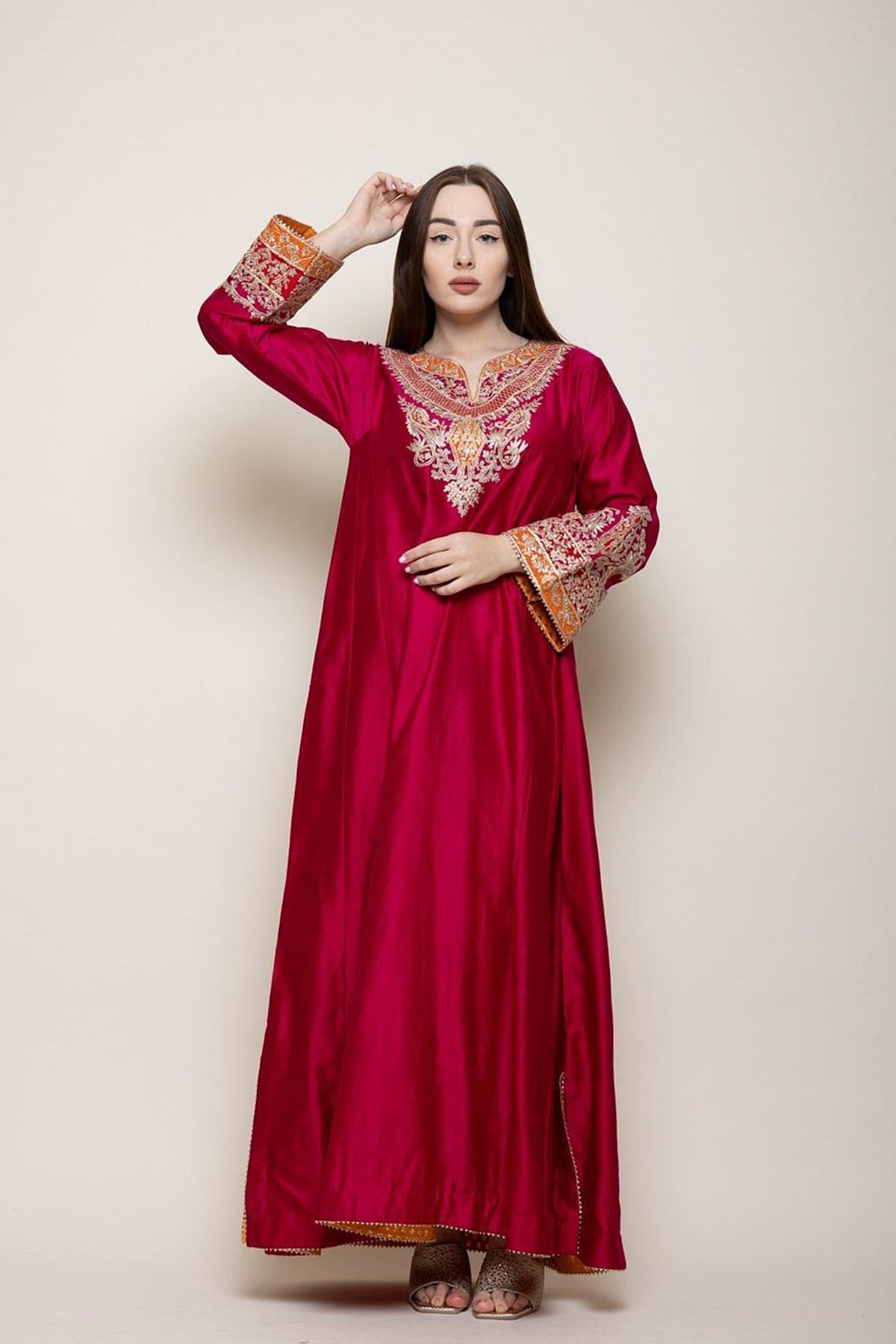 Mehrish - Rani Hotpink Abaya